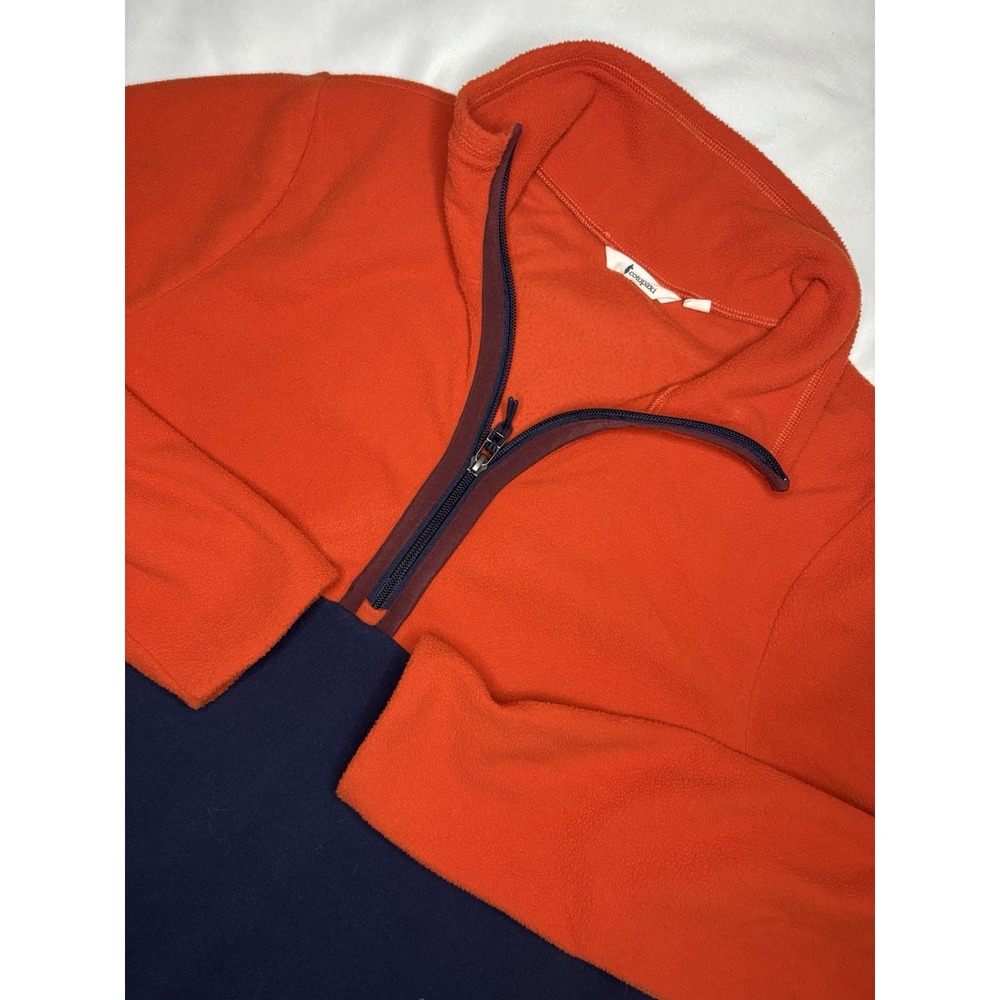 Cotopaxi Women's Amado 1/2 Zip Fleece Pullover Medium Orange "Canyon Maritime"